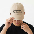 Embroidered Custom Baseball Cap | Personalized Name Logo, Free Design Service