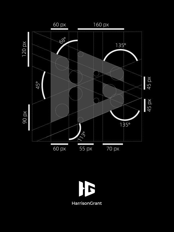 Custom Name Logo Design – Golden Ratio & Geometric Logo